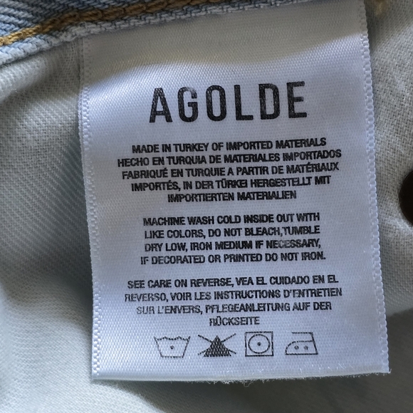 🎉Host Pick🎉 Agolde Fusion Jean Mid-rise Wide-leg Jeans Size 34 - Picture 12 of 16